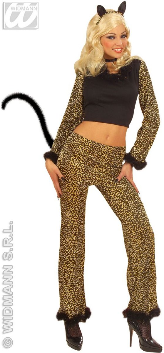 Leeuw & Tijger & Luipaard & Panter Kostuum | Luipaard Dame Purring Leopard Kostuum Vrouw | Small | Carnaval kostuum | Verkleedkleding